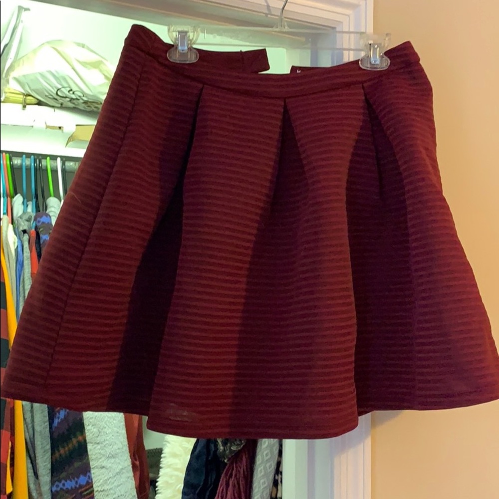 Maroon skirt, worn once